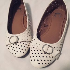Charming Charlie White Flats